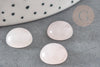 Cabochon rond quartz rose naturelle 12mm, x1 (G1777)