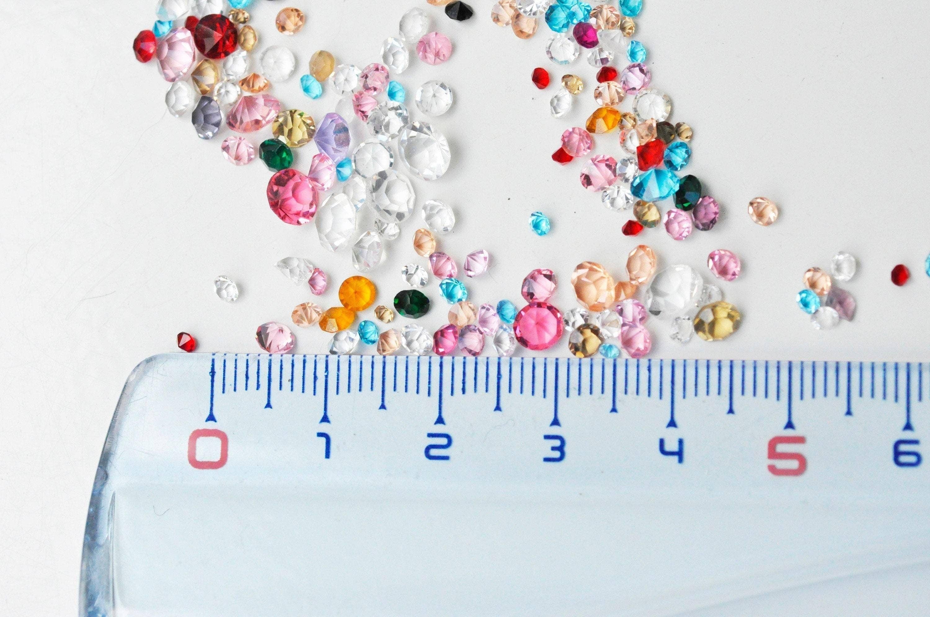 Cabochon rond strass cristal coloré 1.6mm, x1 gramme (G4142)