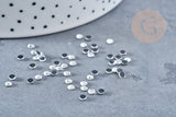 Cabochon rond strass cristaux transparent 2.7mm, x 1 gr (G8683)