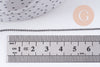 Chaine boule VINTAGE laiton gris metalgun facetté 1.2mm, x1 metre (G10587)