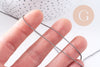 Chaine boule VINTAGE laiton gris metalgun facetté 1.2mm, x1 metre (G10587)