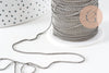 Chaine boule argent vieilli, chaine bijou, chaine boule,sans nickel, grossiste chaine,1.5mm, X1 ou X5 Mètres G1772