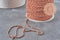 Chaine boule bambou cuivrée,chaine cuivre,chaine bijou, création bijoux,chaine boule,sans nickel,2.5mm,5 mètres G0731