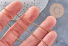 Chaine boule laiton brut 1.5mm, chaine bijou,chaine boule,sans nickel, x 5Mètres (G2491)