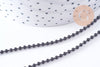 Chaine boule noire intense 2mm, x1 mètre (G10632)