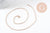 Chaine complète avec fermoir acier inoxydable or rose IP 14k forçat 1.9mm/45cm, x1 (G10612)