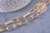 Chaine doré grosse maille aluminium doré 15.5x8x1mm, x1 mètre (G2124)