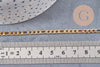 Chaine figaro acier 304 inoxydable doré IP 14 carats 5.5mm, x1 metre (G2105)