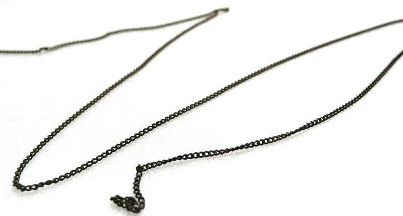 Chaine fine bronze maille plate, x 5mètres (G2200)