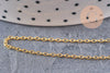 Chaine fine dorée forçat laiton dorée 1.5 mm, x5 mètres (G0788)