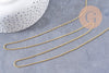 Collier Chaine fine dorée singapour 16K,chaine plaquée or 0.5 microns, 1.8 mm, x 1Mètre (G2443)