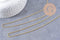 Collier Chaine fine dorée singapour 16K,chaine plaquée or 0.5 microns, 1.8 mm, x 1Mètre (G2443)
