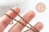 Chaine fine fantaisie myriade escargot fer bronze 2.5mm, x5 mètres (G9986)