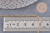 Chaine fine figaro 16K, fourniture créative, chaine bijou, création bijoux,chaine figaro,chaine dorée,1.8 mm, x 1 Mètre (G2604)