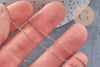 Chaine forçat acier 304 inoxydable or rose IP 1.5mm, x1 mètre (G10879)