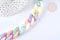 Chaîne gourmette acrylique couleur pastel 24mm, x1 mètre (G7064)