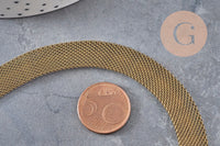 Chaine large maille bronze 10 mm, x1 metre (G1999)