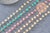 Chaine perles polymère fer doré heishi 7x3.5 mm ,fabrication bijoux colorés, x1 mètre (G7236)