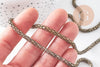 Chaine serpent écailles bronze, chaine bijou, fantaisie,grossiste chaine,5 mm, x1 metre, (G2495)