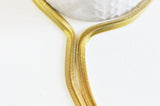Chaine serpent laiton doré 16K 1 micron, une magnifique chaine création bijoux sans nickel, 6mm, x 50Centimètres G4282