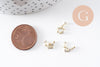 Charm à coller zamac doré 8-13mm, x1 boite de 12 (G4228)