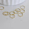 Charms hexagone laiton brut 8mm, connecteurs, pendentif géométriques création bijoux, x100 G0867
