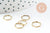 Charms hexagone laiton brut 9mm,pendentif géométriques création bijoux, x10 (G0862)