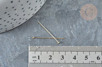 Clou tige tête boule gold filled 14K 25mm, x5 (G7978)