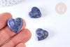 Cœur décoratif sodalite naturelle lithothérapie pierre 20mm, x1 (G7175)