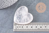 Coeur quartz rose naturel 40mm, quartz rose naturel roulé, pierre semi-precieuse, séance lithothérapie, 40mm, x1 G5611