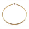 Collier Chaine acier dorée 14k serpent,sans nickel,chaine fantaisie,acier, chaine complète,6mm,45cm x1 (G5353)