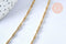 Collier Chaine complète avec fermoir acier inoxydable 304 doré 14k singapour 2mm/45.5cm, x1 (G3489)