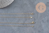 Collar Cadena fina con cierre dorado gold-filled 45.7cm x1 (G2617)