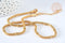 Collier Collier acier inoxydable doré 18k maille mesh 5mm, x1 (G7019)