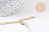 Collier Collier chaîne fine dorée boule 16K 2.5 microns – 45 cm, x1 (G0637)