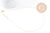 Collier Collier chaîne fine dorée boule 16K 2.5 microns – 45 cm, x1 (G0637)