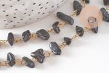 Collier Collier perle pierre naturelle acier inoxydable doré 41cm, x1 (G10560)