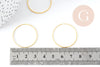 Connecteur anneau laiton doré sans nickel 28mm, x10 (G8983)