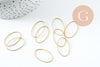 Connecteur ovale laiton brut 26.2mm,pendentif géométriques création bijoux, x20 (G2374)