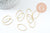 Connecteur ovale laiton brut 26.2mm,pendentif géométriques création bijoux, x20 (G2374)