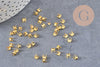 Connecteurs dorés avec trou 3mm, x 1gr (G2083)