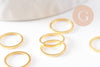 Connecteurs rond laiton doré 10mm, x10 (G0683)