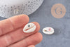 Coquillage cauris ouvert oeil chance 18-22mm,x10 (G2058)