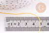 Cordon Jaune doré tressé polyester 0.6mm, x1 mètre (G10664)