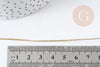 Cordon Métallique doré clair polyester 1mm, x1 mètre (G9094)