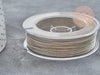 Cordon Métallique tressé polyester 1mm, cordon métallisé pour bijoux, x1mètre (G9036)