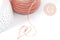 Cordon Polyester métal rigide vieux rose 2mm,création pour scrapbooking, x 1M G9003