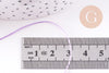 Cordon Violet clair tressé polyester 0.6mm, x1 mètre (G10666)
