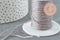 Cordon argent irisé multicolore 1mm, x1 mètre (G5071)