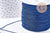 Cordon bleu marine tressé polyester 0.8mm, x1 mètre (G10675)